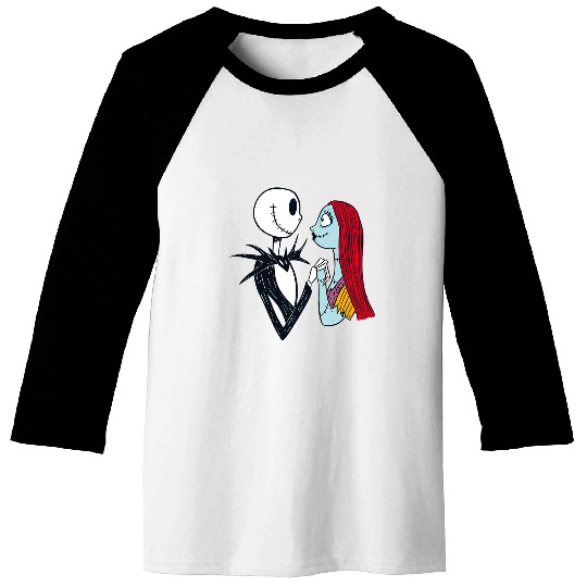 Disney The Nightmare Before Christmas Jack and Sally Baseball Tees