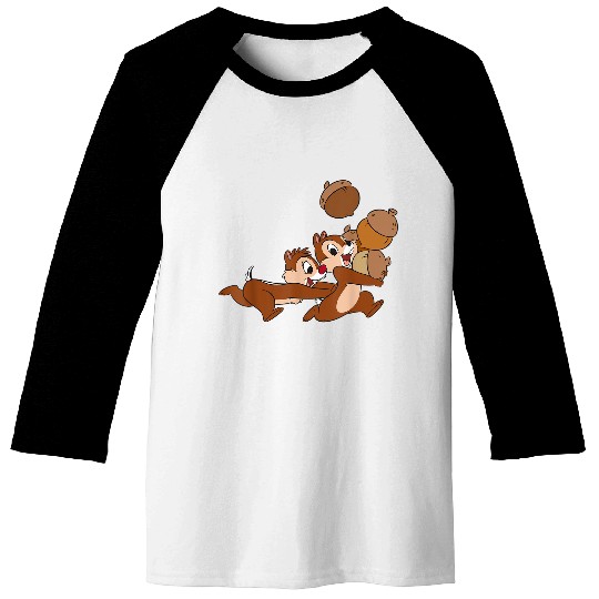 Disneys Chip N Dale Chipmunks Acorn Run Baseball Tees