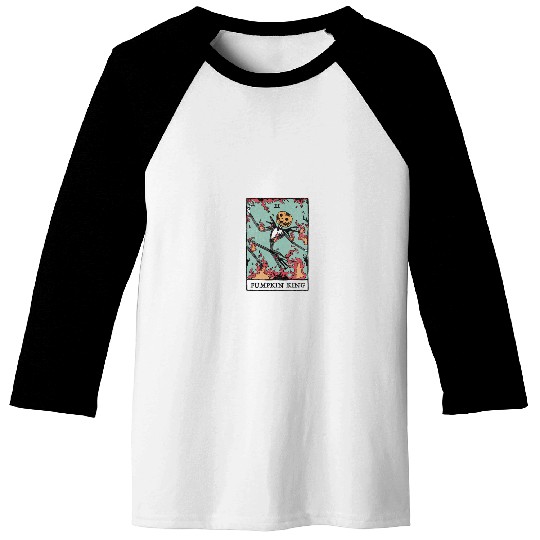 Disneyss The Nightmare Before Christmas Pumpkin King Tarot Baseball Tees