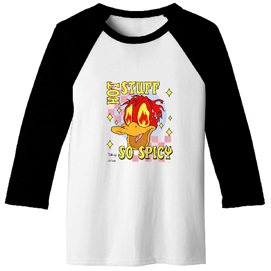 Disneyss Hot Ones Donald Duck Hot Stuff So Spicy Melting Faces Baseball Tees