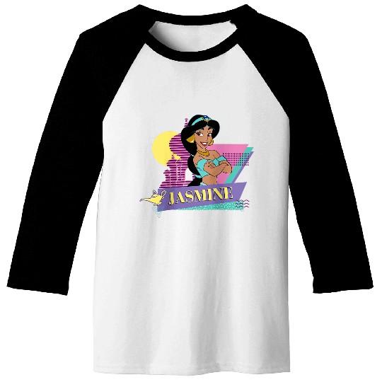 Disneyss Aladdin Retro 90s Couples Matching Princess Jasmine Baseball Tees