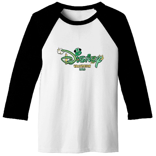 Disneyss Logo St Patricks Day Vacation 2025 Trip Matching Baseball Tees