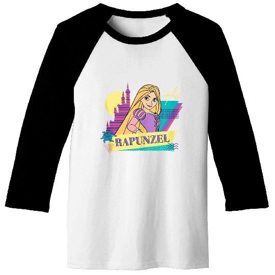Disneyss Tangled Retro 90s Couples Matching His Rapunzel Baseball Tees