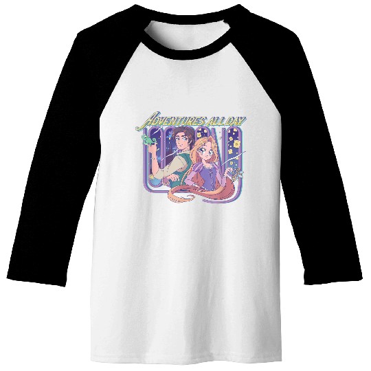 Disneyss Tangled Adventures All Day Manga Version Chest Poster Baseball Tees