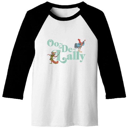 Disneyss Robin Hood Oo de lally Iconic Quote Chest Text Logo Baseball Tees