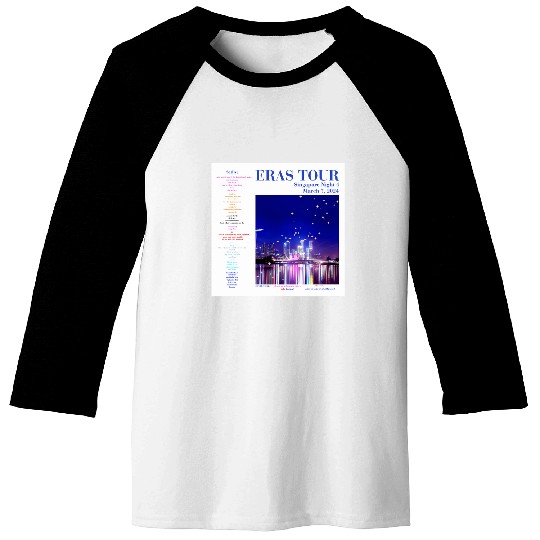 Eras Tour Setlist - Singapore Night 4 Baseball Tees