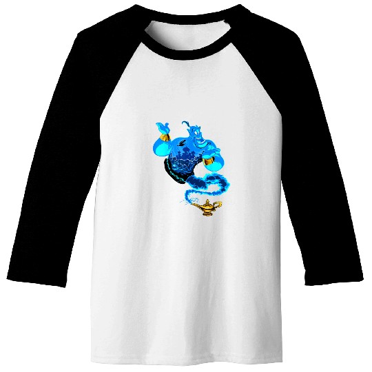 Disney Aladdin Genie Portrait Agrabah Fill Baseball Tees
