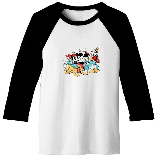 Amazon Essentials Disney Mickey and Friends Grou Baseball Tees