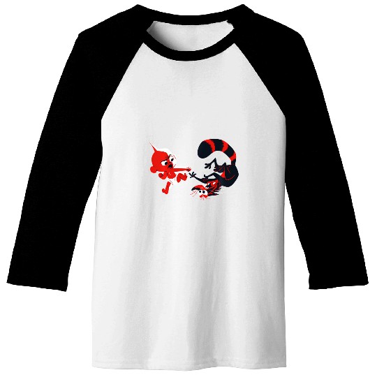 Disney Pixar Incredibles Angry Jack-Jack Vs. Racoon Baseball Tees