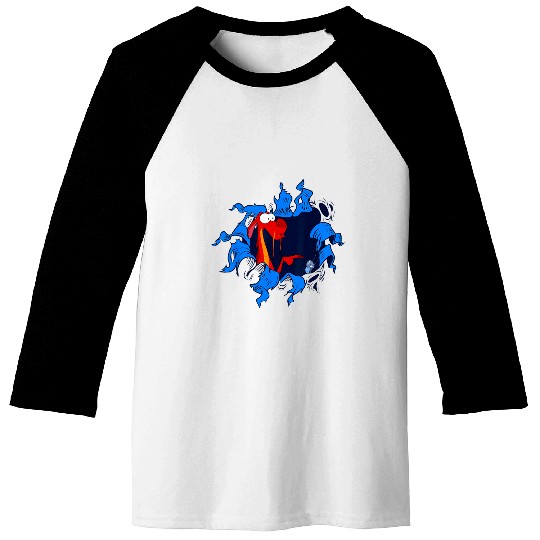 Disney Mulan Mushu Cri-Kee Takes The Blame Ripped Baseball Tees