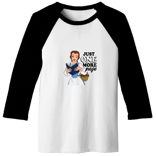 Disney Princess Belle Just One More Page Baseball Tees