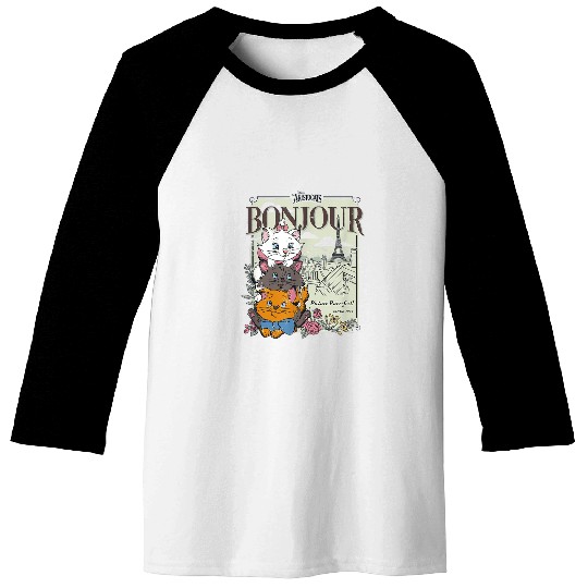 Disney The Aristocats Bonjour Baseball Tees