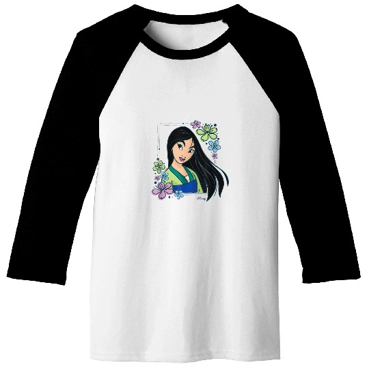 Disney Princess Mulan Flowers Baseball Tees
