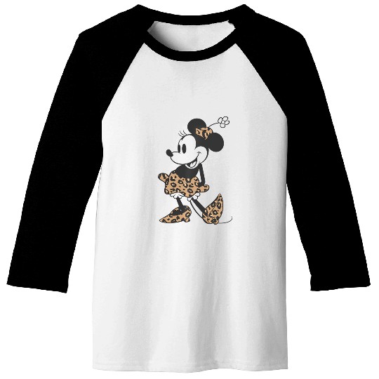 Disney Minnie Mouse Cheetah Print Outfit Baseball Tees