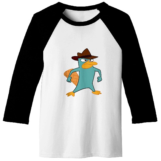 Disney Phineas And Ferb Perry The Platypus Brave Stance Baseball Tees