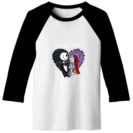Disney The Nightmare Before Christmas Jack amp; Sally Together Baseball Tees