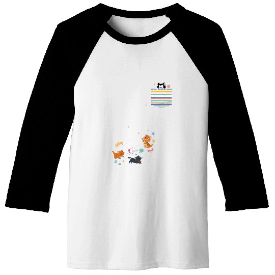 Disney The Aristocats Movie Kittens Pocket Baseball Tees