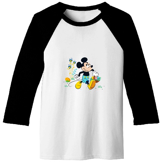 Disney Mickey Mouse Easter Egg Hunt Baseball Tees