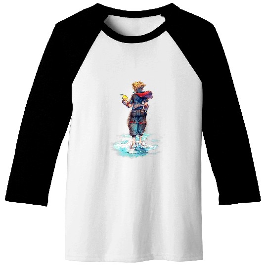 Disney Kingdom Hearts Sora Keyblade Hero Faded Starfish Baseball Tees