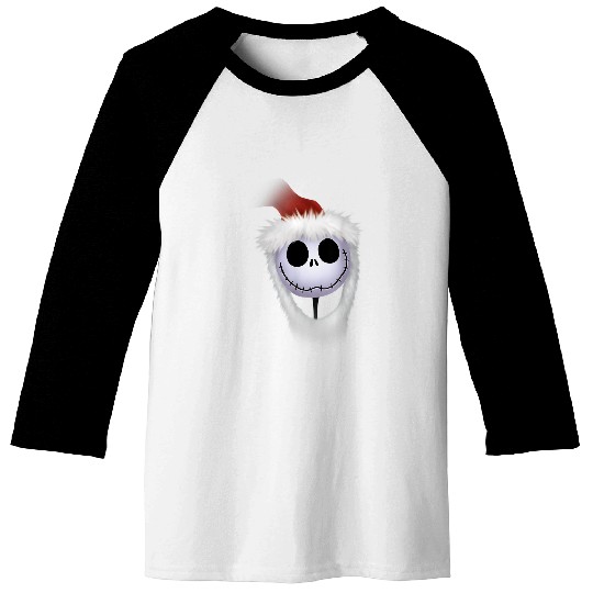 Disneyss Santa Jack Skellington Holiday Baseball Tees
