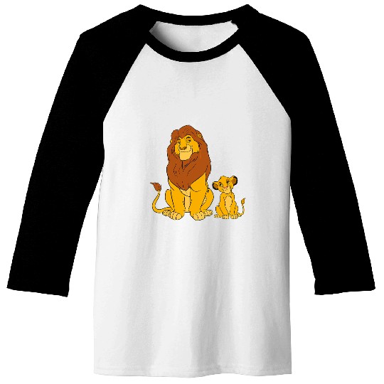 Disney The Lion King Young Simba and Mufasa Baseball Tees