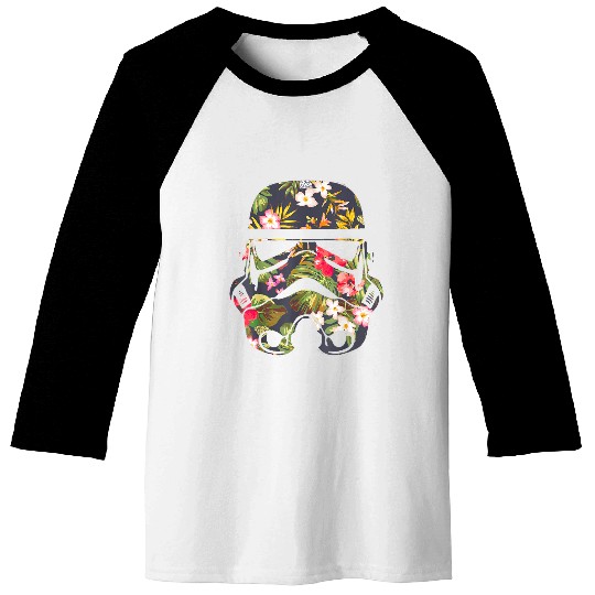 Star Warss Tropical Stormtrooper Floral Print Disneyss Baseball Tees