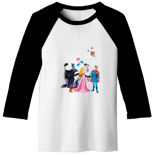 Disneyss Sleeping Beauty Characters Baseball Tees