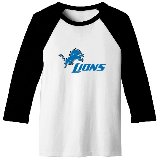 Detroit Lions Logo Baseball Tees