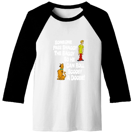 New Scooby Doo Pass Shaggy The Baggy Baseball Tees