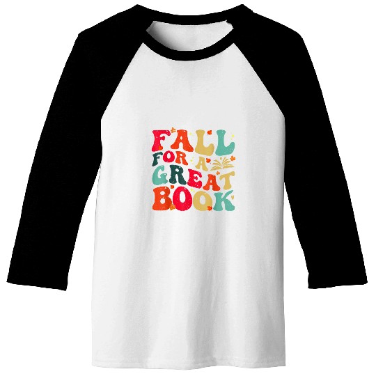 fall a great book science reading teacher thanksgiving Baseball Tees