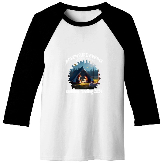 Adventure Begins At Your Library Summer Reading Program 2024 1 Baseball Tees