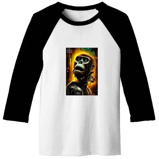 Ape Robot Baseball Tees