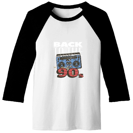 Ghetto Blaster Back To 90s Party Hip Hip Rap RB Vintage Baseball Tees