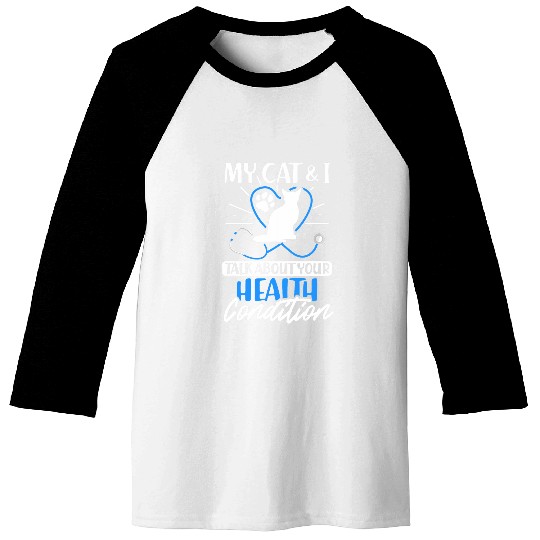 nurses Nursing Health Care Worker Feline Kitten Cat Baseball Tees
