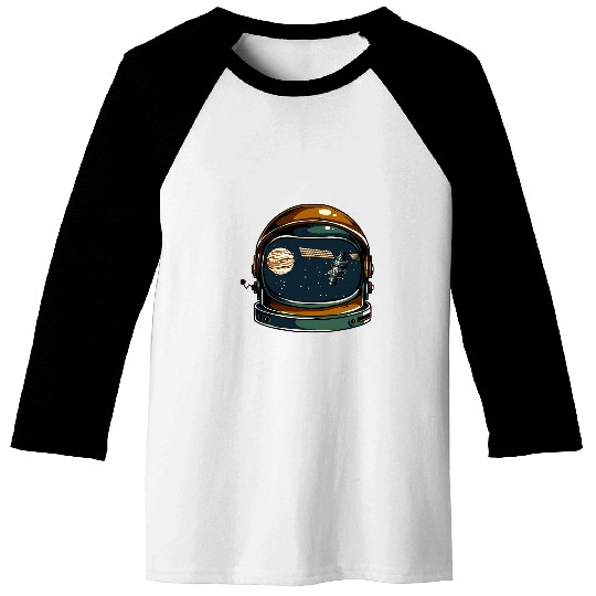 Astronauts Helmet T Baseball Tees