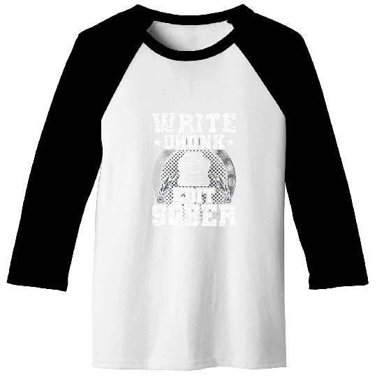 Write Drunk Edit Sober Writer Author Writing Baseball Tees