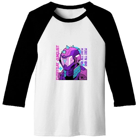 Drums Drummer Junglist EDM Drum And Bass Liquid DnB Dubstep Drums Baseball Tees
