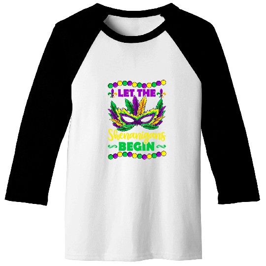 Let The Shenanigans Begin Masquerade Costume New Orleans Baseball Tees