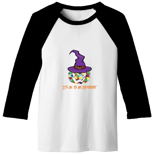 Autism Halloween Autism Awareness Costume Witch Halloween Classic Neurodiverse Baseball Tees