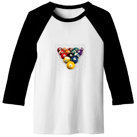 8Ball Pool Accessory Baseball Tees