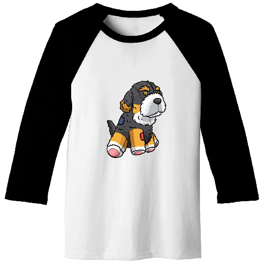 Bernedoodle Dog Stuffed Animal Baseball Tees