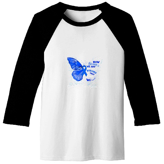 Charge Syndromes Warrior Womens Charge Syndromes Awareness Blue Ribbon Butterfly Baseball Tees