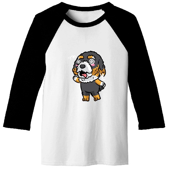 Bernedoodle Dog Kawaii Baseball Tees