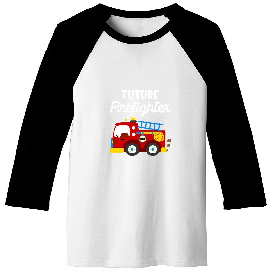 Fireman Firefighter Future Firefighter Kids Novelty Apparel Firemen Baseball Tees