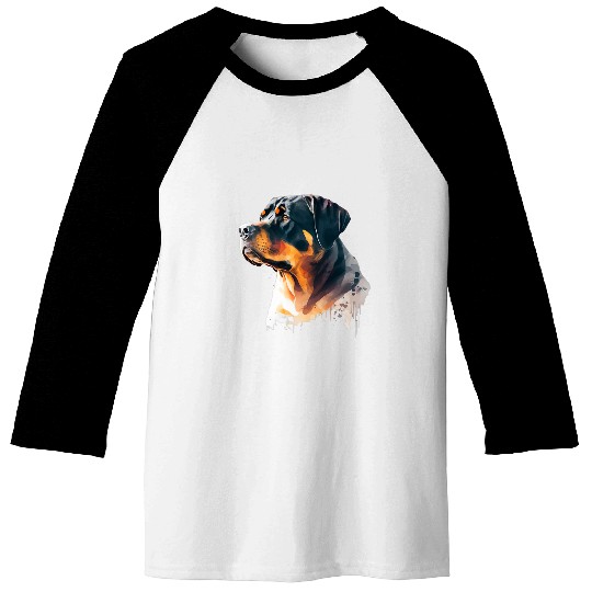 Dog Rottweiler Lover Rottie Portrait 62 Baseball Tees
