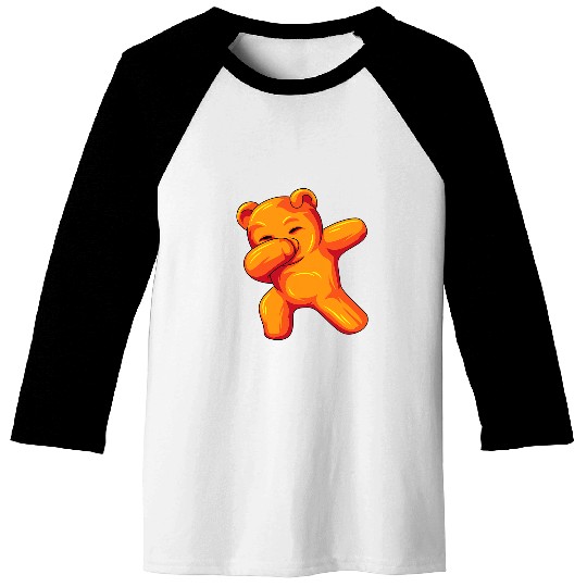 Funny Bear Funny Dabbings Gummy Bear Dancing Gummy Bear Birthday Cute Bears Baseball Tees
