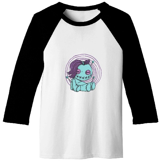 Funny Bear Creepy Bear Pastel Goth Voodoo 3 Cute Bears Baseball Tees