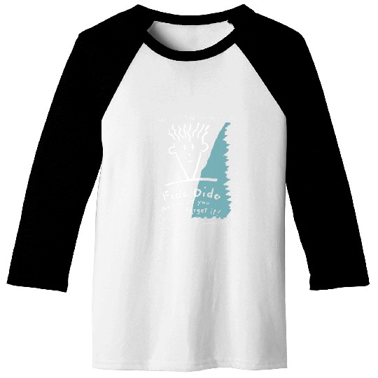 Fido Dido Text Frame 1 Baseball Tees