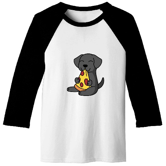 Dog Great Dane Eating Pizza Dog Baseball Tees