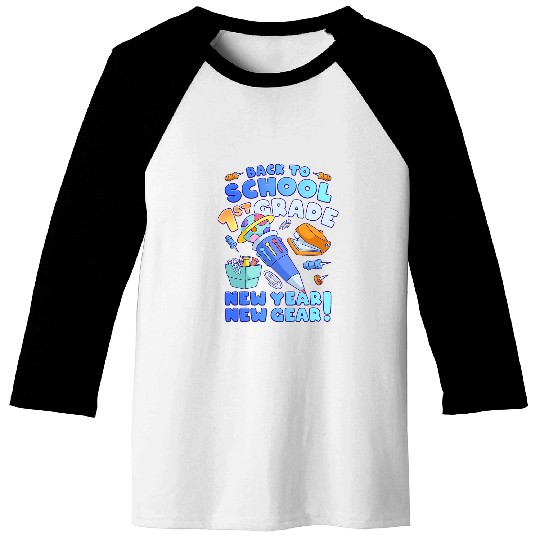 Back To School Boy 1st Grade School Supplies Baseball Tees